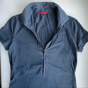 Navy polo shirt